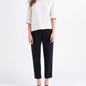 Vetta Capsule Black Tapered Pants